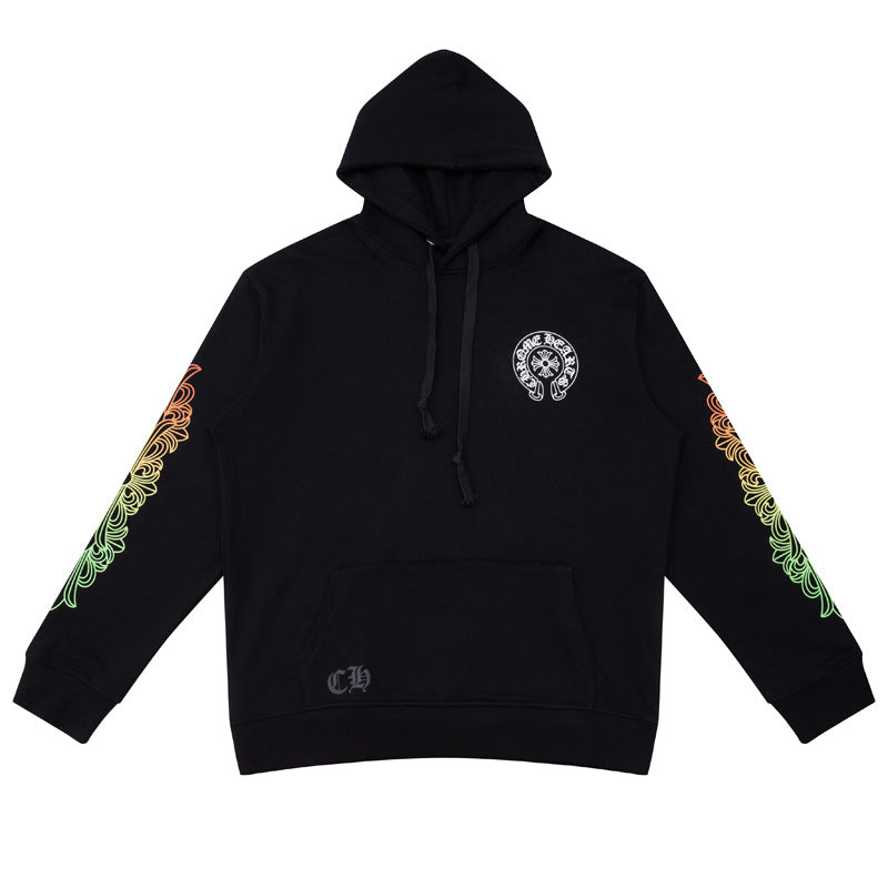CHH Chrome Heart Hoodie Crowe Sanskrit circle print Chrome Hearts hooded sweater