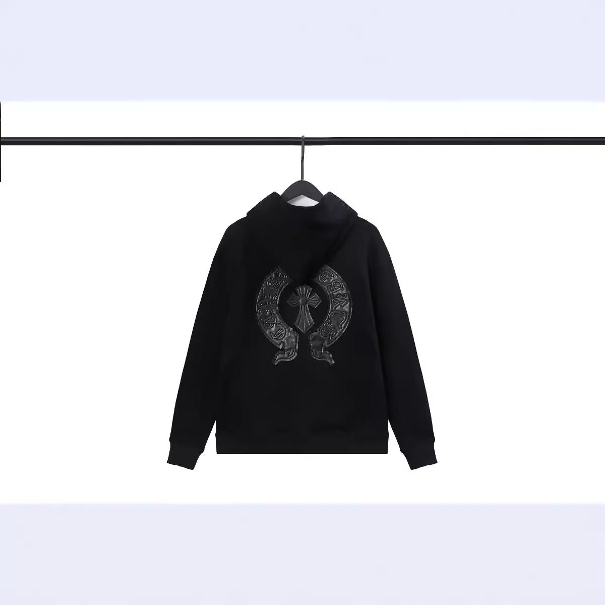 CHH Chrome Heart Hoodie Crowe hooded sweater cross cardigan loose terry jacket